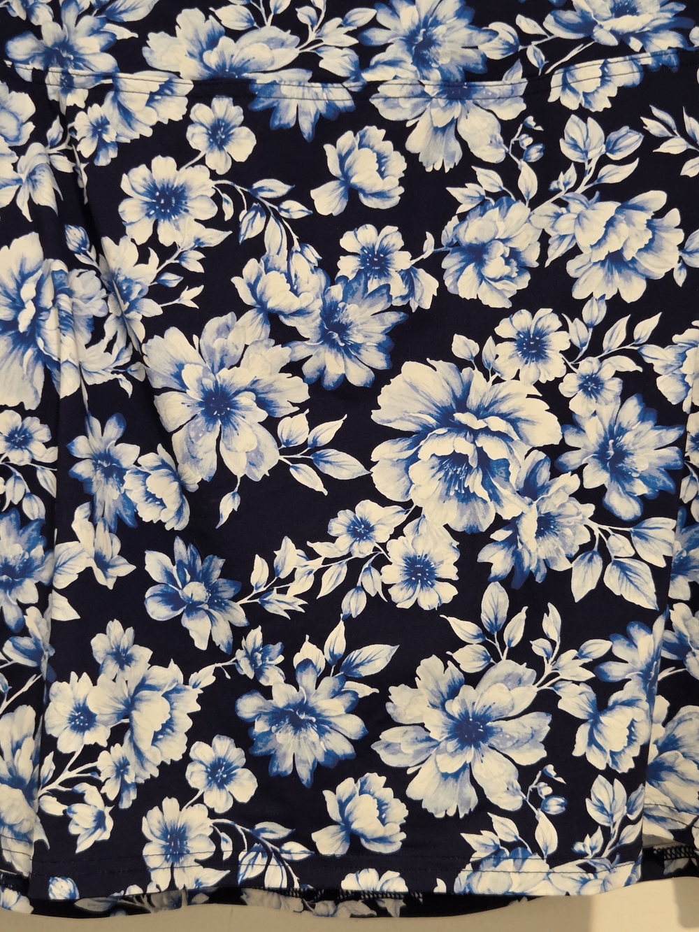 Lands' End Swim Skirt With Tummy Control - Deep Sea Navy Floral - Picture 4 of 13